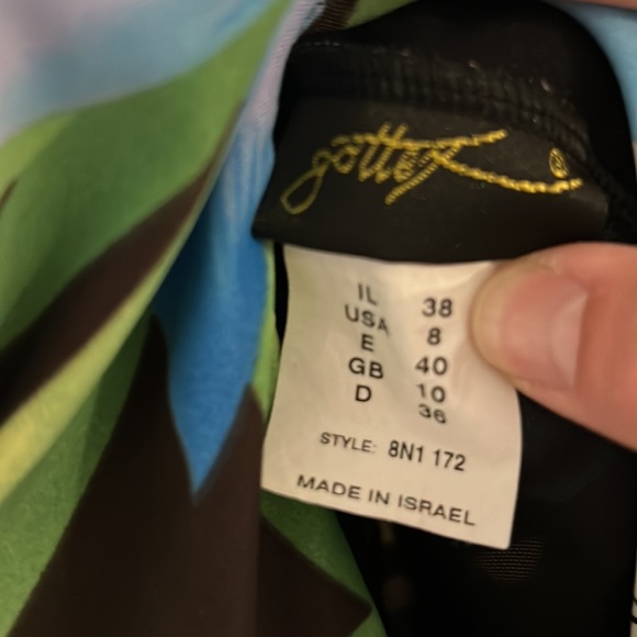 Gottex Blue and Green Floral One Piece Swimsuit - Picture 3 of 3